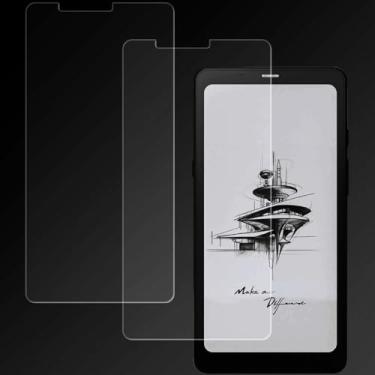 Imagem de LaoShuSheng Protetor de tela antirreflexo para 15.6 cm Onyx Boox Palma 2 Pro/Boox Palma 2 / Palma 1 (pacote com 2) anti impressão digital, nano HD à prova de óleo, película transparente PET macio (HD