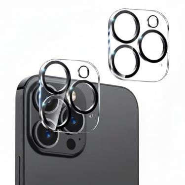 Imagem de Protetor de lente de câmera (pacote com 2) compatível com iPhone 12 Pro Max proteção de lente de câmera, HD transparente antiarranhões