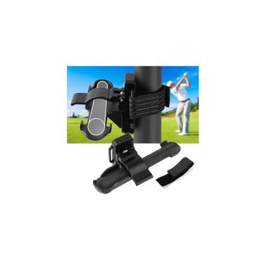 Imagem de T TGBROS Suporte magnético para carrinho de golfe de alumínio com ímã e alça universal para acessórios de golfe de calibre de anel padrão para churrasco, barco, pesca, atividades ao ar livre