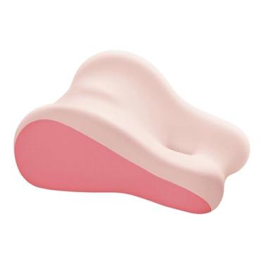 Imagem de WeiLaiKeQi Travesseiro de elevação de perna, travesseiro de leitura, presentes, cintura, costas, suporte de perna, portátil, ergonômico, espuma de memória para, Rosa