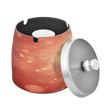 Imagem de Blueangle Cinzeiro de rosas com tampa para cigarros, à prova de vento/chuva, aço inoxidável, sem fumaça, inodoro, cinzeiro para uso interno ou externo (105)