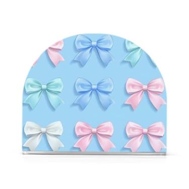 Imagem de Qilmy Bonito suporte de guardanapo de gravata borboleta para mesas - porta-guardanapos para cozinha, porta-guardanapos de mesa, porta-guardanapos de coquetel, porta-guardanapos moderno, guardanapos de