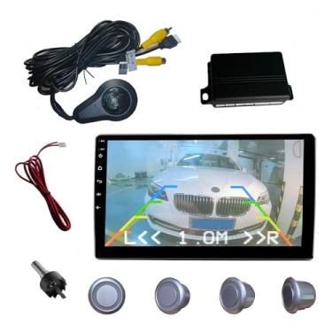 Imagem de SANDETOUN Kit de sensor de estacionamento kit de sensor de reserva sensor reverso para carro 18 opções de cores para sondas ajustável alarme volume profissional sensor de reversa para carro assistente
