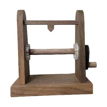 Imagem de MotiveTech Flipbook de fotos, máquina de animação manual para decoração de casa, ideal para festivais, Dia dos Namorados, casamentos e Natal, Nogueira Preta, Sem Fotos.