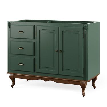 Imagem de Balcão De Pia Para Cozinha Hannover - M560703 Largura 120cm Cor Laca - Verde Musgo