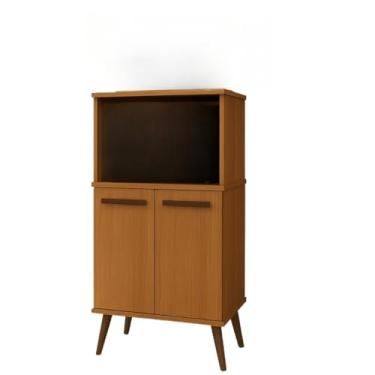 Imagem de Paneleiro Organizador de Cozinha para Microondas e Forno 2 Portas (Cedro)