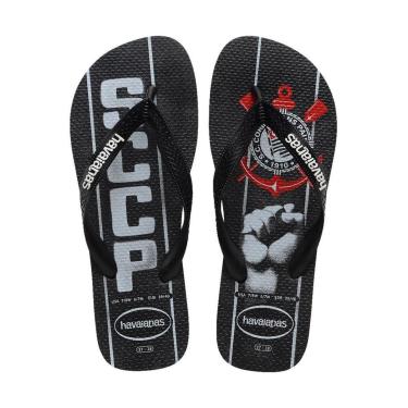 Imagem de CHINELO HAVAIANAS CORINTHIANS DEMOCRACIA - PRETO 37/8-Unissex