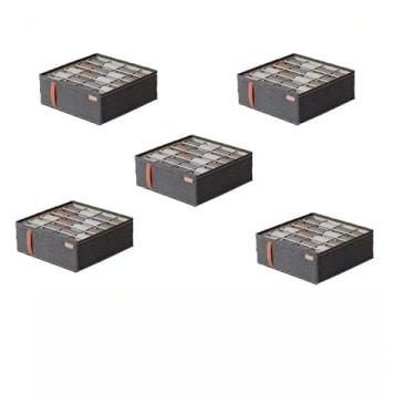 Imagem de Kit Caixa Colmeia Organizadora para Guarda-Roupa – Organizador de Gaveta para Roupas Íntimas, Meias e Sutiã(20 quadrados(5 peças))