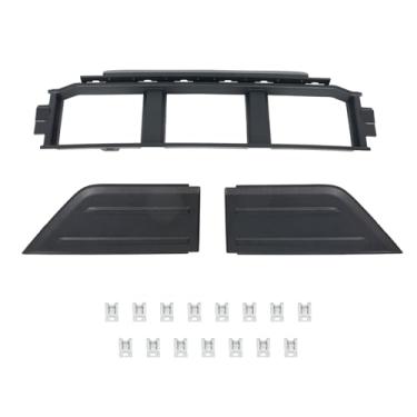 Imagem de Protetores de grade de para-choque dianteiro, tampa, capa de para-choque central inferior, painel espaçador, grade de canto, painel de acabamento, inserção, conjunto de capa de extremidade serve para