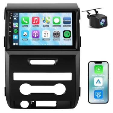 Imagem de 4G + 64G Android 15 estéreo automotivo para Ford F150 2009-2014, sem fio, Carplay, Android Auto 9 polegadas, QLED 1280 x 800, tela sensível ao toque, substituição de rádio automotivo com navegação GPS