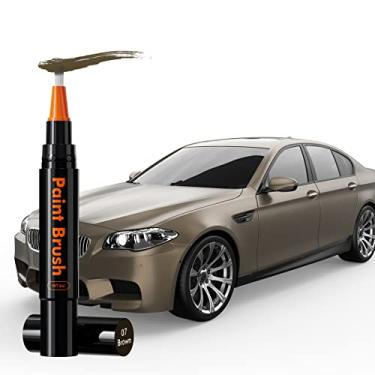 Imagem de XTryfun Tinta de retoque para carros, reparo de arranhões de carro rápido e fácil marrom, removedor de arranhões de carro para arranhões profundos, pincel de retoque automotivo para apagar arranhões
