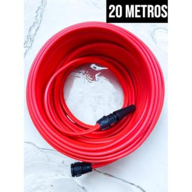 Imagem de Mangueira para Jardim Antitorção Reforçada PVC Laranja com Esguicho | 10m a 50m(20 METROS)