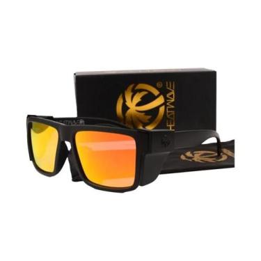 Imagem de Óculos De Sol Polarizados Retrô Unissex HEATWAVE Anti Luz Azul Com Pla