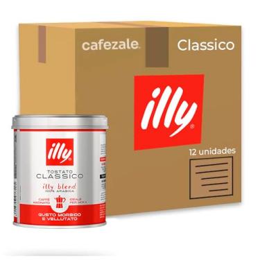 Imagem de Café Moído Illy Classico Filtrado Kit 12 Latas de 125g