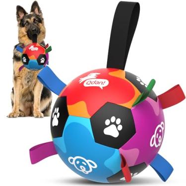 Imagem de QDAN Brinquedos para cães grandes, bolas duráveis para mastigadores agressivos, bola de pastoreio ao ar livre indestrutível para mantê-los ocupados, presente de aniversário para cães, brinquedo de