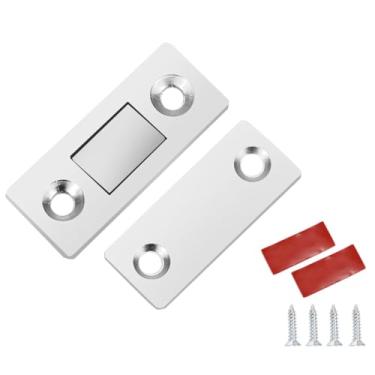 Imagem de Punch Invisível - Sugador Magnético Ultra-Fino para Armário Gaveta Roupeiro Porta Deslizante e com Cola Parafusos