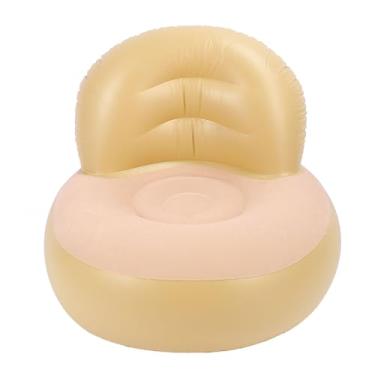 Imagem de Fabater Cadeira Inflável PVC Confortável Reunindo sofá de Ar Ergonômico para Leitura e Assistir Filmes (champanhe)