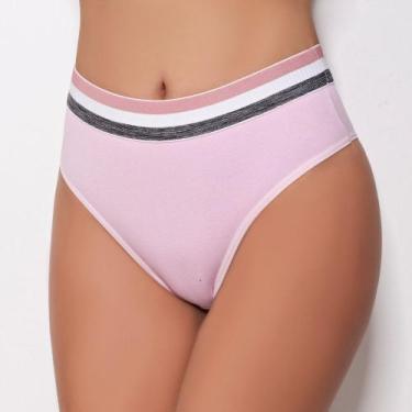Imagem de Calça Cotton Cós Alto Cor:Rosa BebêTamanho:G - Ternura Íntima, Rosa be