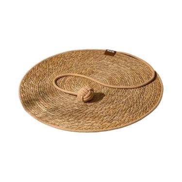 Imagem de Arranhador Para Gatos Em Rattan Com Tapete Protetor De Móveis E Sofás 