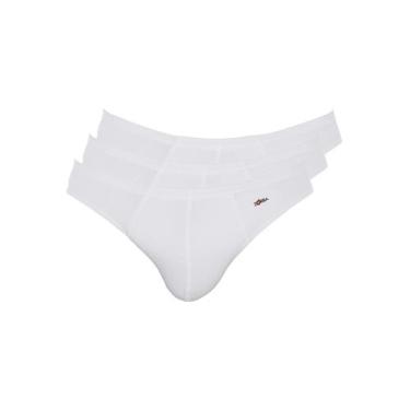 Imagem de Kit com 3 Cuecas Slip Zorba 772, Branco, M