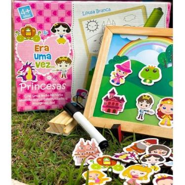 Imagem de Painel magnético dupla face era uma vez princesa - BATE BUMBO