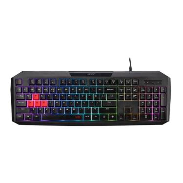 Imagem de Teclado Gamer Acer Nitro Nkw100, RGB, Membrana De Borracha, Ergonômico e Silencioso USB Tipo-A-Unissex
