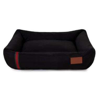 Imagem de Cama Caminha Pet Cães e Gatos Puppy Premium Tamanho M 60x50cm (Preto Neon)