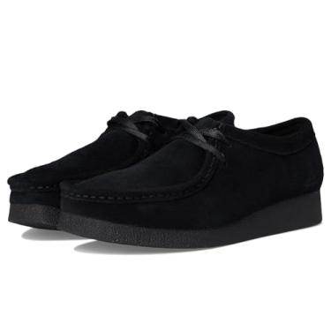 Imagem de Clarks Sapato feminino Wallabee Evo Oxford, Camurça preta, 9.5