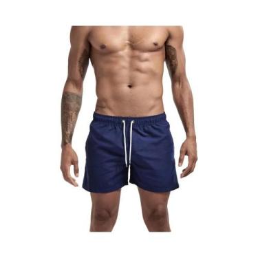 Imagem de Bermuda De Praia Masculina De Verão Com Forro De Malha, Roupa De Banho