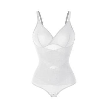 Imagem de Shapewear Feminino Com Controle De Barriga, Body De Malha Slimming, Ca