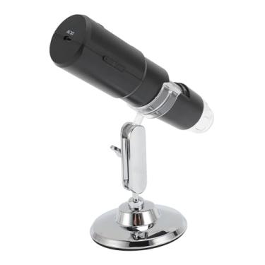 Imagem de Jopwkuin Microscópio Digital Sem Fio Poderoso Microscópio Eletrônico HD 1000X WiFi para Detecção de Plantas na Pele para IOS OS X ABSPixels: 0,3MP Material["ABSPixels: 0,3MP"]
