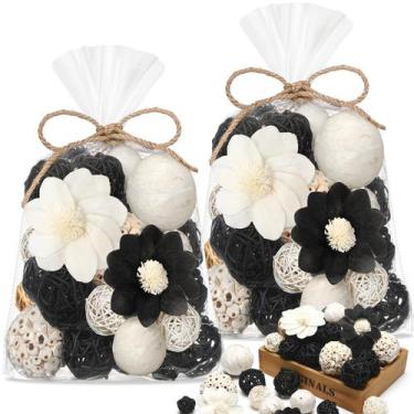 Imagem de Pacote com 2 bolas decorativas para encher tigelas Riceshoot, preto