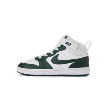 Imagem de Nike Court Borough Mid 2 Tênis infantil, Branco/verde vintage, 12 Little Kid