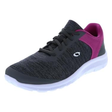 Imagem de Cross Trekkers Gusto Crosstrainer Tênis de corrida feminino casual, Cinza/Berry, 39