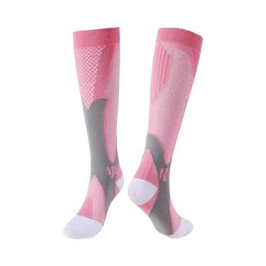 Imagem de Meias De Compressão Pretas Para Homens E Mulheres, Alívio Da Fadiga E 