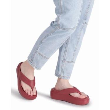 Imagem de Flatform Chinelo Alto Piccadilly Marshmallow EVA Ultra Leve, Ruby, 37