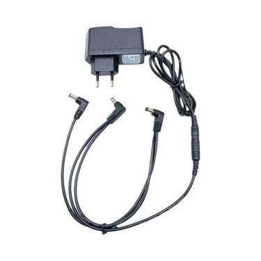 Imagem de Adaptador De Fonte De Alimentação Para Pedais De Guitarra Com Plugue E