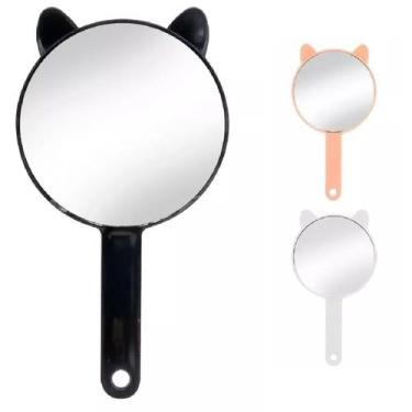 Imagem de 12 Espelhos de Mão Gatinho Para Kit Maquiagem com Orelhas - Fwb