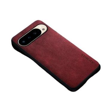 Imagem de Capa De Couro Luxuosa Para Google Pixel 10 pro XL Fold Estilo Empresar