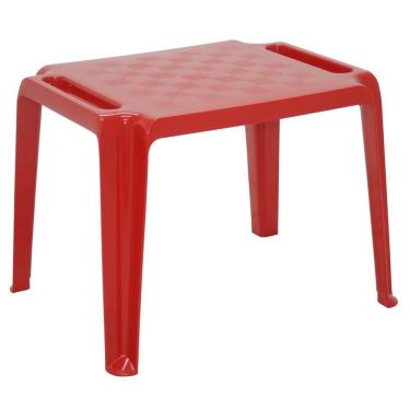 Imagem de Mesa Infantil Dona Chica em Polipropileno Vermelho