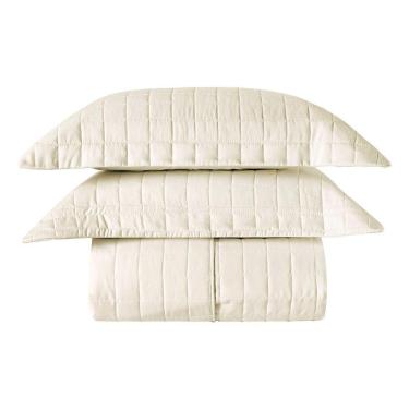 Imagem de Cobre Leito King Basic 300 Fios 7 Peças - Marfim Jaquar