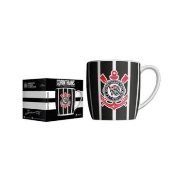 Imagem de Caneca Corinthians em Porcelana 360ml - Allmix