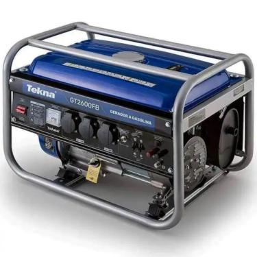 Imagem de Gerador à Gasolina 2,5kva 2500w 115-230v 60hz Mono 4t Partida Manual 163cc Refrigerado à Ar Tekna