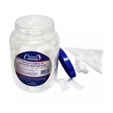 Imagem de Toalha Desidratada Compacta C/250un Limpeza de Pele Estética - Santa C