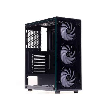 Imagem de Gabinete Gamer Liketec Matrix V2, Mid Tower, Rainbow, ATX 3 Ventoinhas, - LC-AT-MATRIX-2134-Unissex