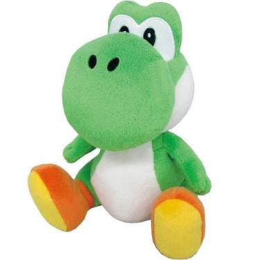 Imagem de Boneca de pelúcia Mario Yoshi, dinossauro verde, recheado com 22 cm - 