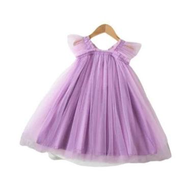 Imagem de Vestido De Tule Com Asas De Borboleta Para Meninas, Vestido De Princes