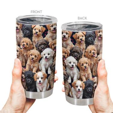 Imagem de Caneca de viagem Oasisdream Tumbler 600ml de aço inoxidável com tampa