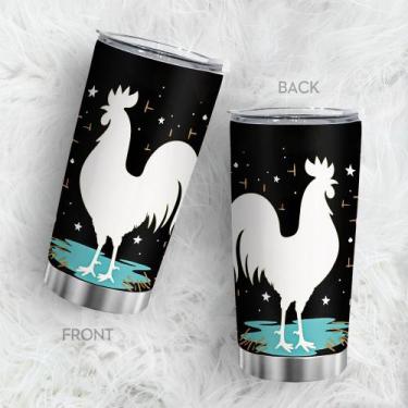 Imagem de Caneca de viagem Oasisdream Tumbler 600 ml com estampa de frango