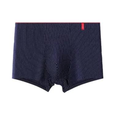 Imagem de Cuecas Boxer Masculinas Sexy Com Listras, 4 Unidades/lote, Roupa Íntim